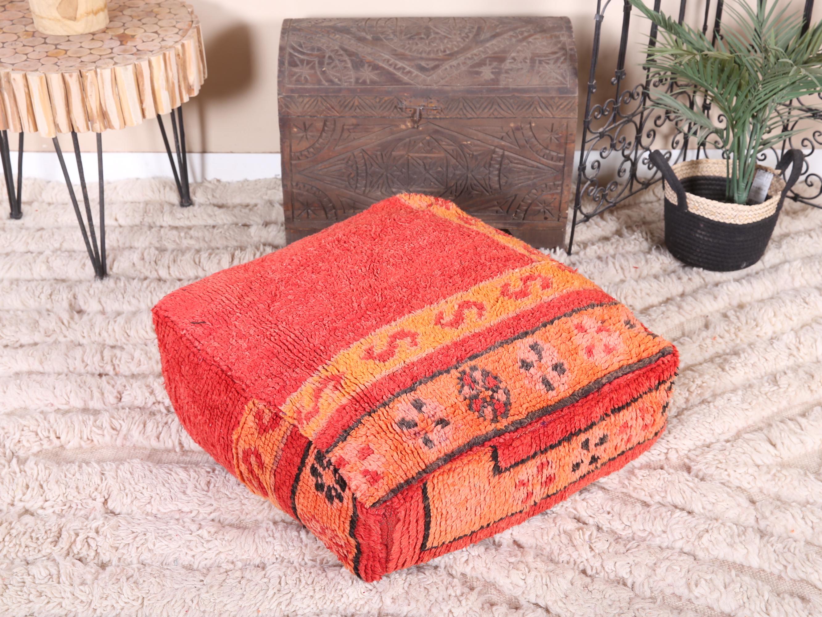 モロッコ　プフ　オットマン　ペットベッド　キリム　ビンテージ　カンタキルト モロッコ プフ オットマン ペットベッド キリム ビンテージ