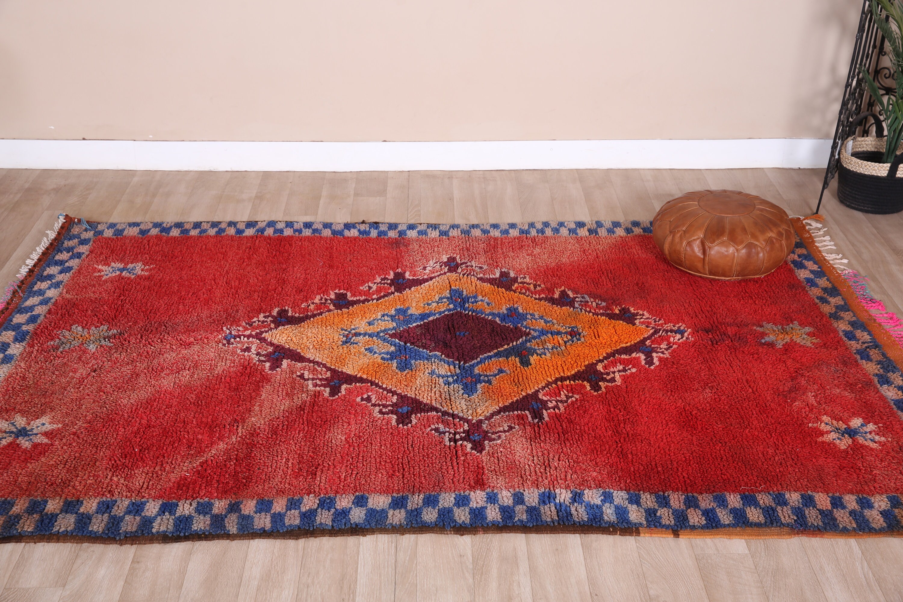 ヴィンテージ　ブジャドラグ Vintage boujad Rug – Zarabiya