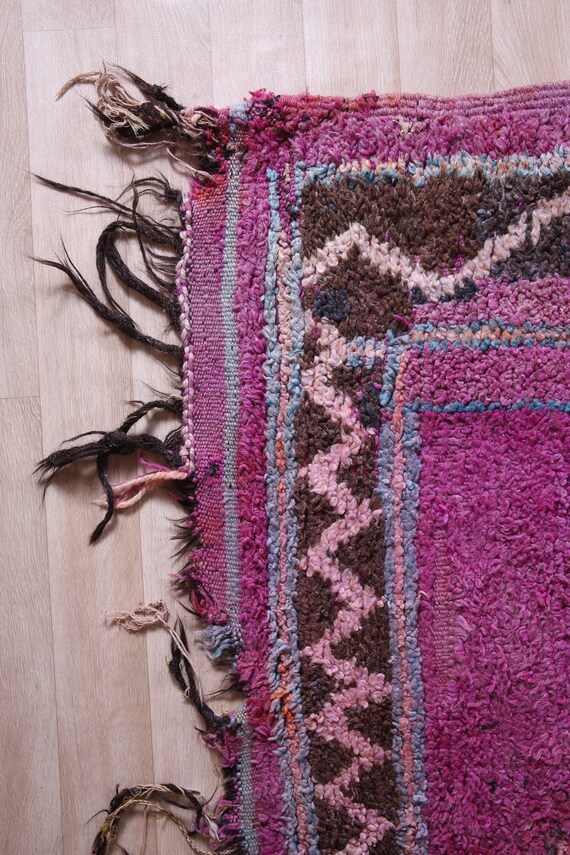 モロッコ　ラグ　ヴィンテージ　パープル モロッコ ラグ ヴィンテージ パープル