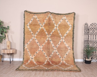 Vintage Boujaad Rug, Authentic Moroccan Rug, 6x8 ft