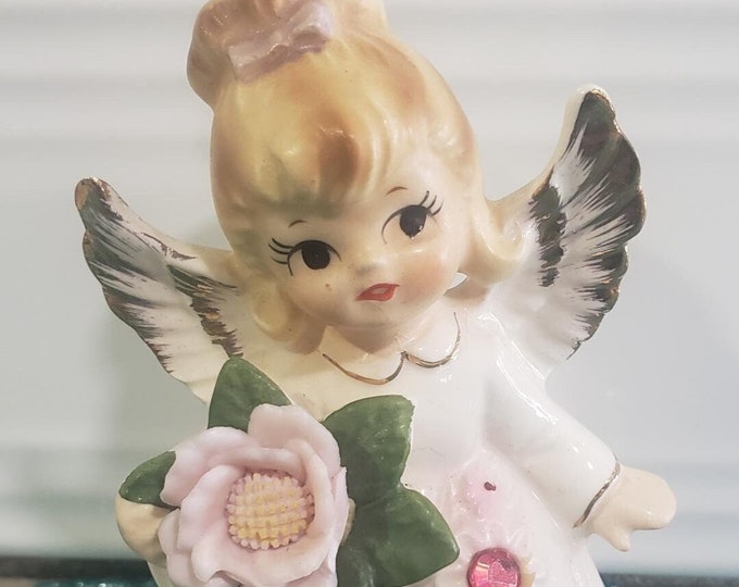 October Angel Vintage Lefton October Angel, Angel of the Month, Birthday Angel ...