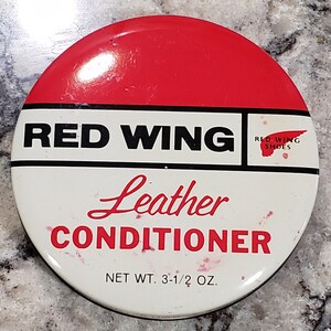 Vintage Red Wing Leather Conditioner Tin, Vintage Tins, Collectable Tins, Vintage Products