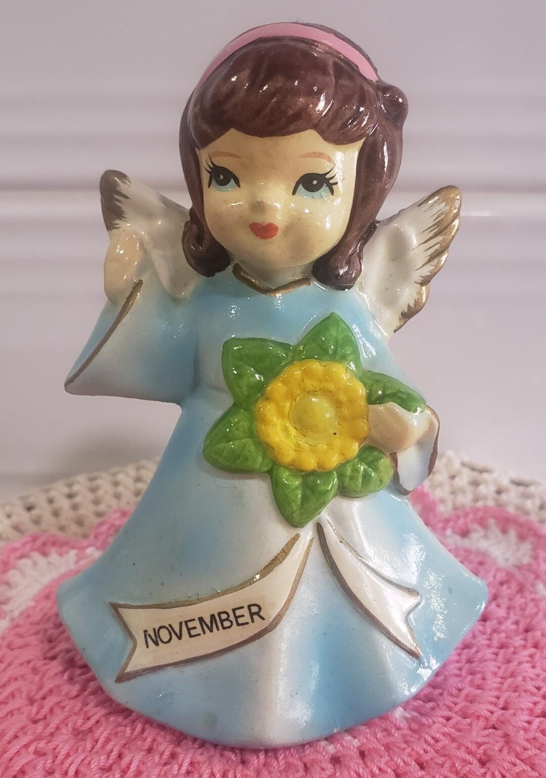 Vintage November Angel, Angel of the Month, Birthday Angel, November ...