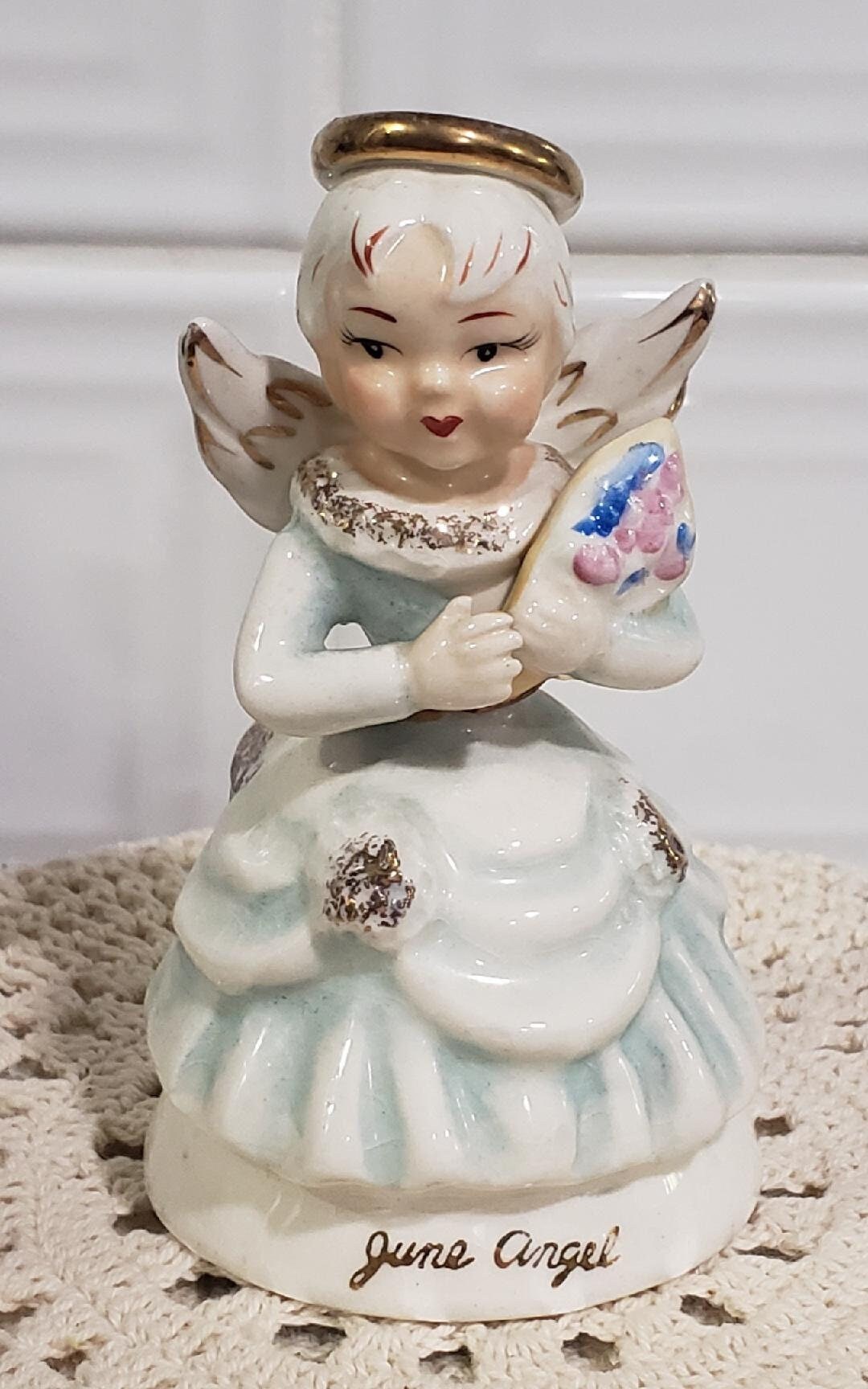 Rare June Angel, Angel of the Month, Birthday Angel, Tiered Tray Decor ...