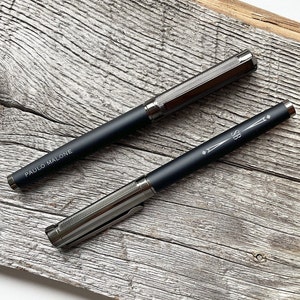 Quality Pen Personalized Rollerball Pen Carbon Fibre Pen Corporate Gift Groomsman Gift Engraved Gift Pen Ink Refill Stationary Writing Pen image 2