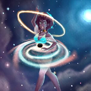 Dance of The Galaxy Print