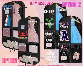 Personalized Cheer Garment Bag – Costume & Accessory Organizer