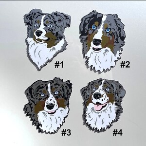Australian Shepard magnet, Australian Shepard sticker, Australian Shepard decal, Blue Merle, Aussie magnet, Aussie sticker, Birthday gift
