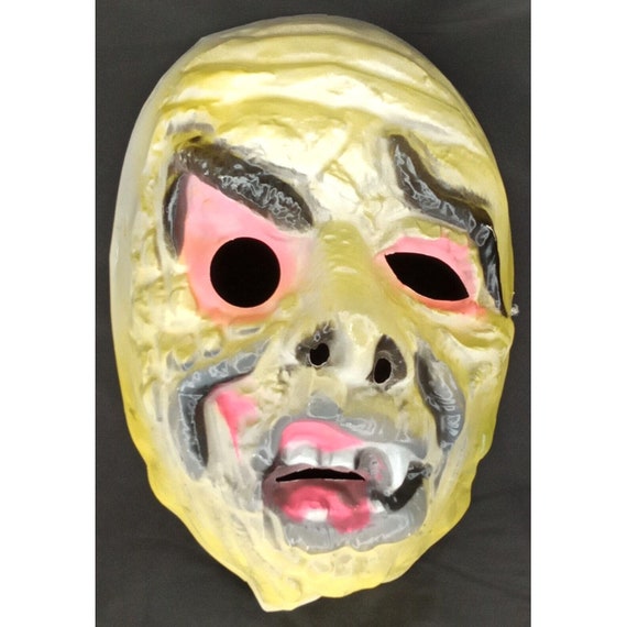 Halloween Zombie Mask Evil Mummy Vintage Trick Or… - image 1