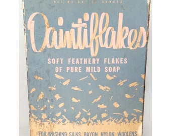 Daintiflakes Waschseife Juwel Tea Co Versiegelt seltene Vintage Werbung Old Stock