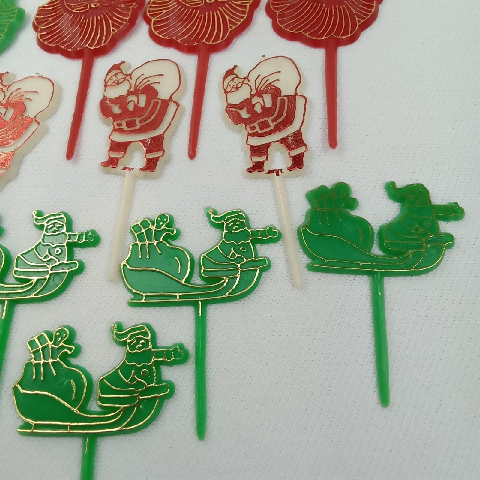 Vintage MCM Santa Claus Cake Toppers: 1950s Hong Kong Christmas Set - Etsy