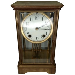 Ansonia Crystal Regulator Clock - Etsy