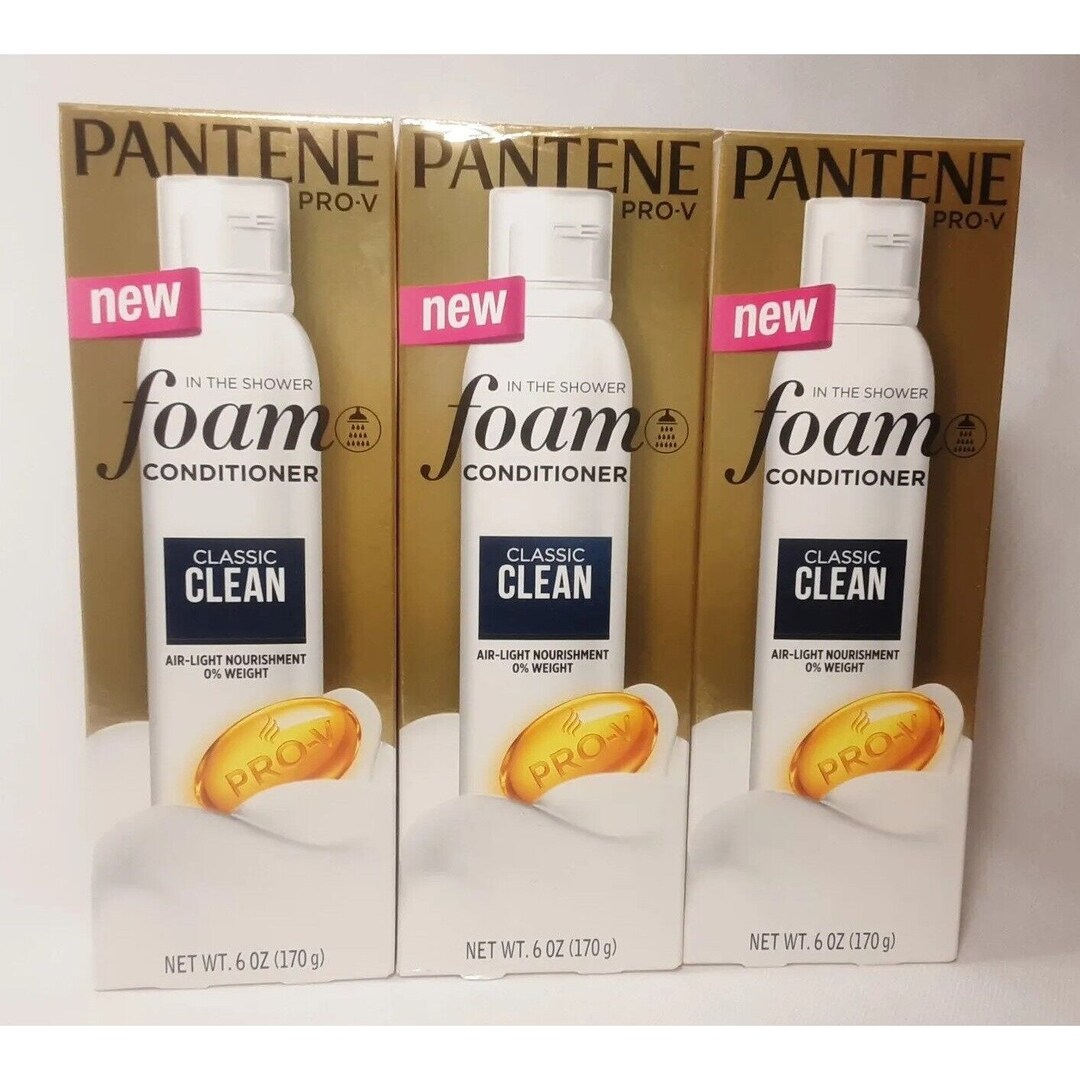 Pantene in the Shower Foam Conditioner Classic Clean 6 Oz Set of 3 New Etsy
