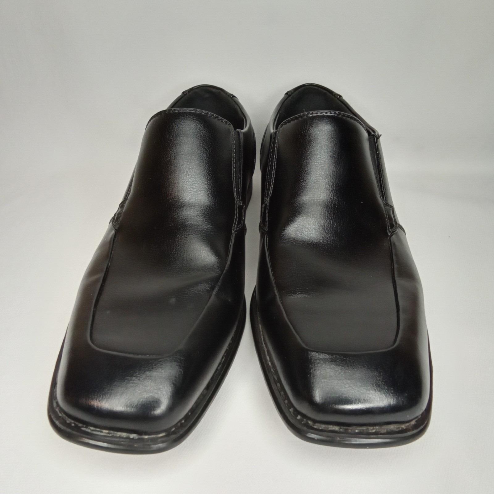 Manz Germany Black Leather‎ Loafers Mens 9 Slip On Dress Shoes Vintage EU Bruno Magli Black Leather Raging Slip-On | Mercari main image 4