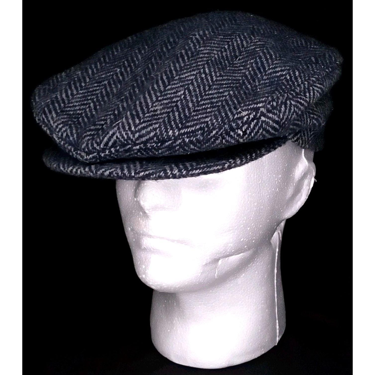 Vintage 70s London Fog Herringbone Flat Cap, USA Made, Medium Tweed 1970s Vintage Hats for Men for sale | eBay main image 3
