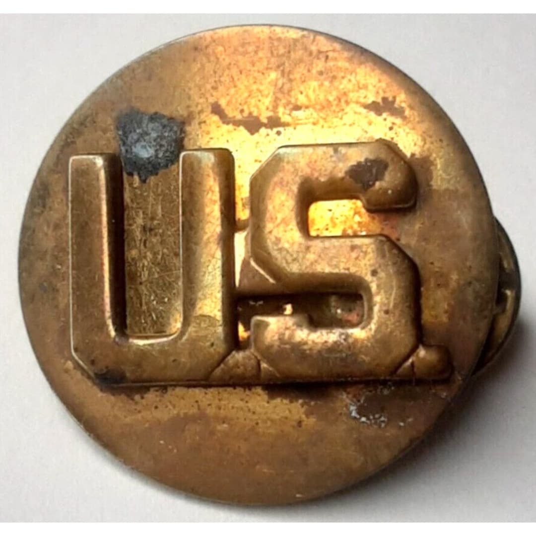 US Army Metal Lapel Insignia Disc Pin Vintage United States Militaria ...