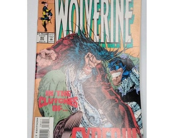 Comic Book Marvel Wolverine In the Clutches Of Cyber April #80 Vintage Comics