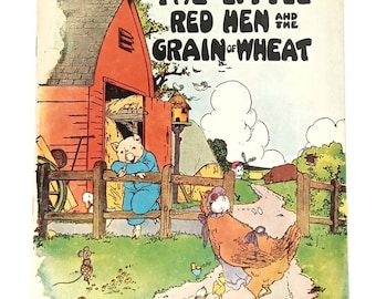 De kleine rode kip en de tarwekorrel Platt & Munk kinderboek uit de jaren dertig