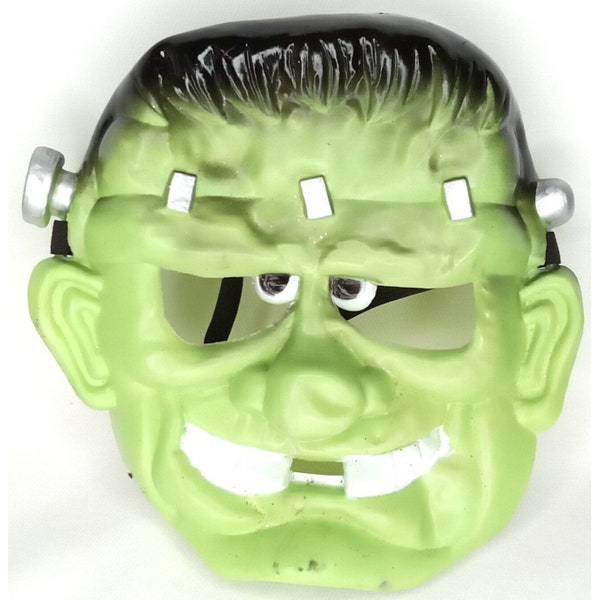 Halloween Frankenstein Mask Greenbrier Vintage Goofy Trick Or Treat Costume