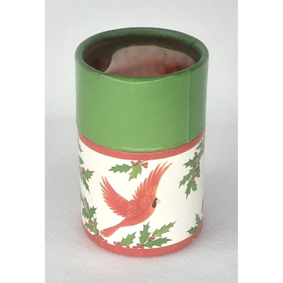 Christmas Matches Match Box With Lid Cardinal Holly Mid Century Holiday