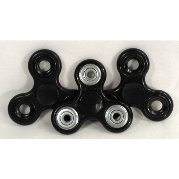 Fidget Spinner Black Set of 3 Etsy Ireland