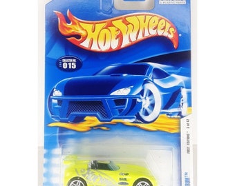 Hot Wheels First Editions Tantrum Neon Green 2001 Diecast Car New