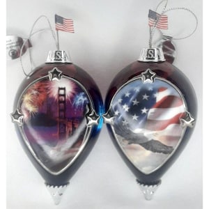 Christmas Ornament Collection Bradford God Bless America Sixth Issue