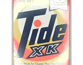 Tide XK Waschmittel Seife 1950er Jahre versiegelt Procter & Gamble Vintage Old Stock