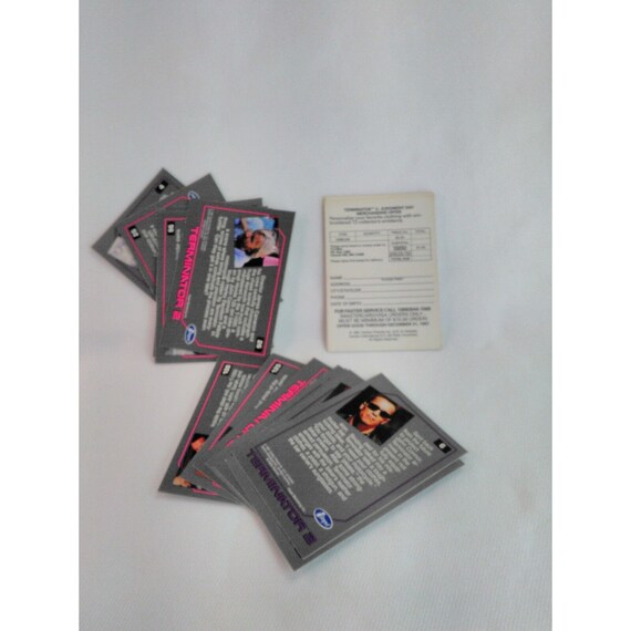 Terminator 2 Trading Cards Impel Set of 16 Vintage Movie