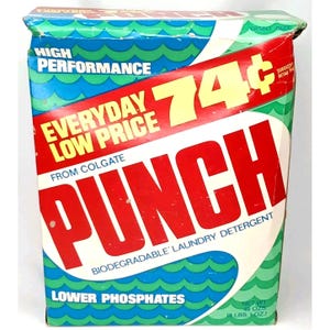 MCM Laundry Detergent Punch Colgate Palmolive Sealed 1950s Old Stock Rare For Display Only