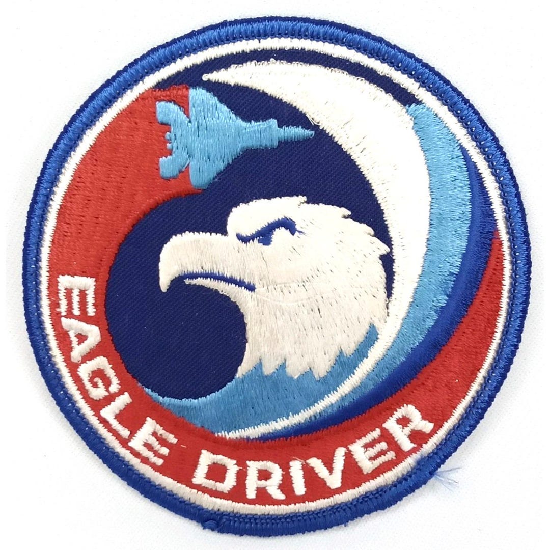 Vintage 1970s US Air Force Eagle Driver F-15 Fighter Pilot Patch New ...