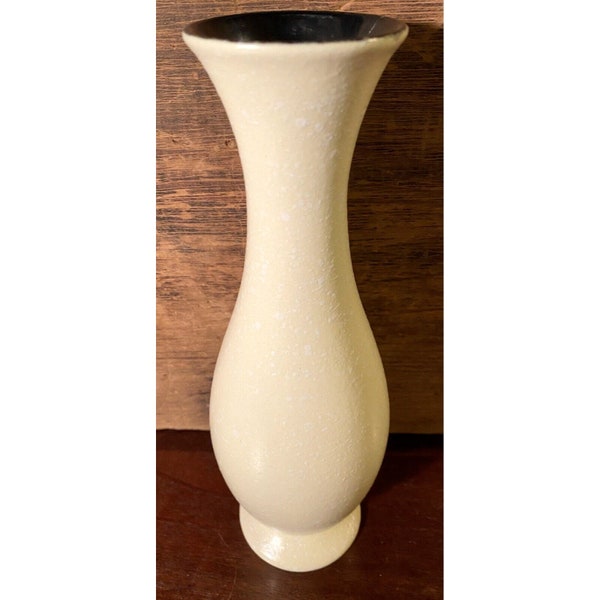 Fohr Vase Ceramic White Made in Germany 1960s Mid Century Modern Home Decor