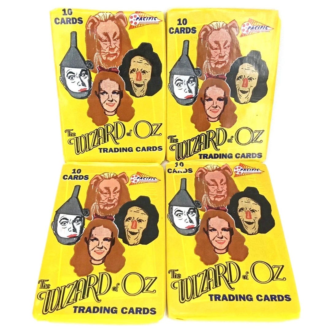 Pacific Wizard Vintage 1990 Sealed the Wizard of Oz Pacific Trading Cards Set of 4 New ...