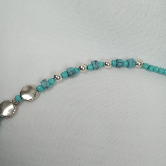 MCM Turquoise & Coral Statement Necklace: Native … - image 7