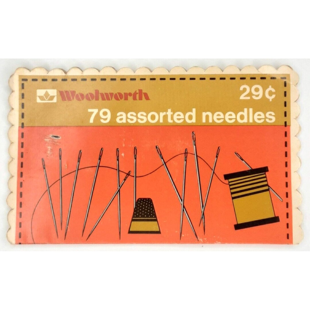 Woolworth Needle Book 1950s Midcentury Sewing Supplies Etsy