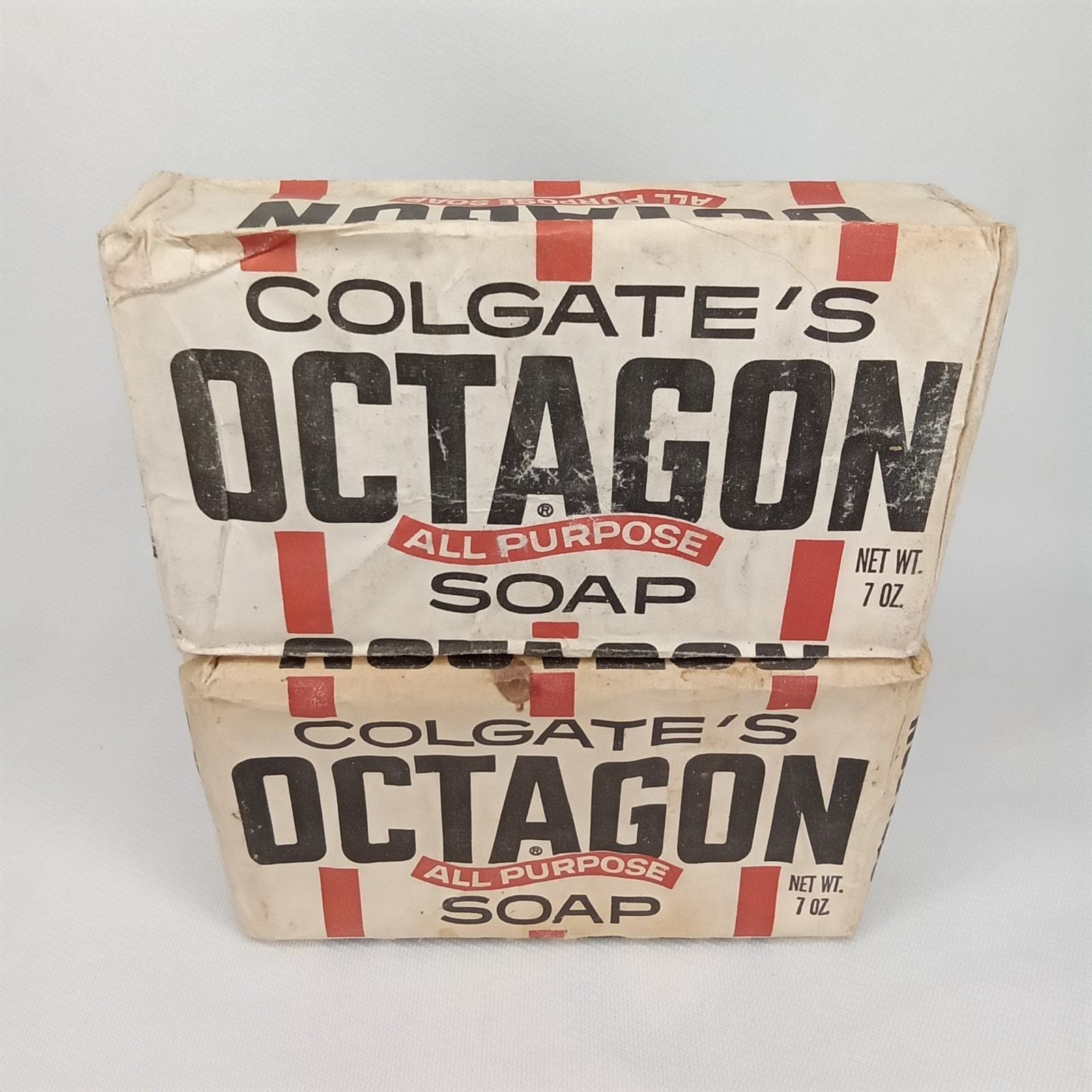 Vintage 1960s Colgate's Octagon All Purpose Soap Set (2 Sealed) - Etsy