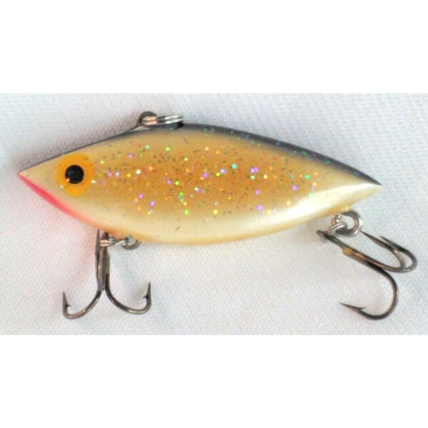 Katoenen Cordel Super Spot Silver Crankbait Treble Hooks Vintage Lure