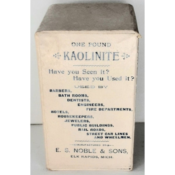 Advertisement Kaolinite Polish and Cleanser Sealed New Old Stock 1940s