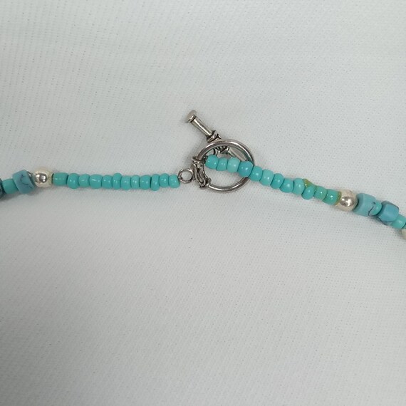 MCM Turquoise & Coral Statement Necklace: Native … - image 6