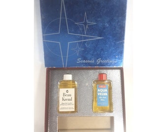 Wiliams Beau Kreml and Aqua Velva Atomic Gift Set & Box Vanity Collectible RARE