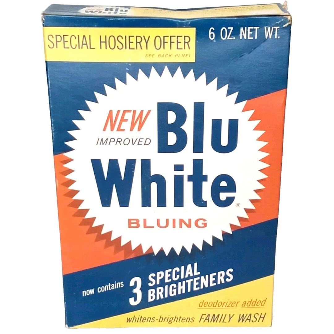 MCM Laundry Detergent Purex Blu White Bluing Powder Sealed 1960s Old ...