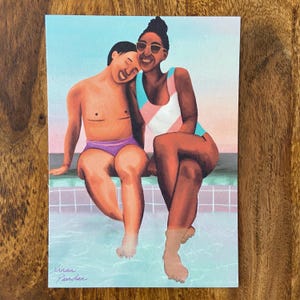 Postkarte – Pool Cuties