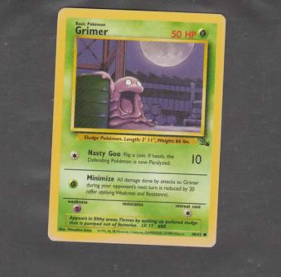 Pokemon Card - Grimer - 50HP, Basic Pokemon Issue, 48/62,very Good Used Condition - Etsy Pokemon Card - Grimer - 50HP, Basic Pokemon Issue, 48/62,very Good Used Condition - Etsy