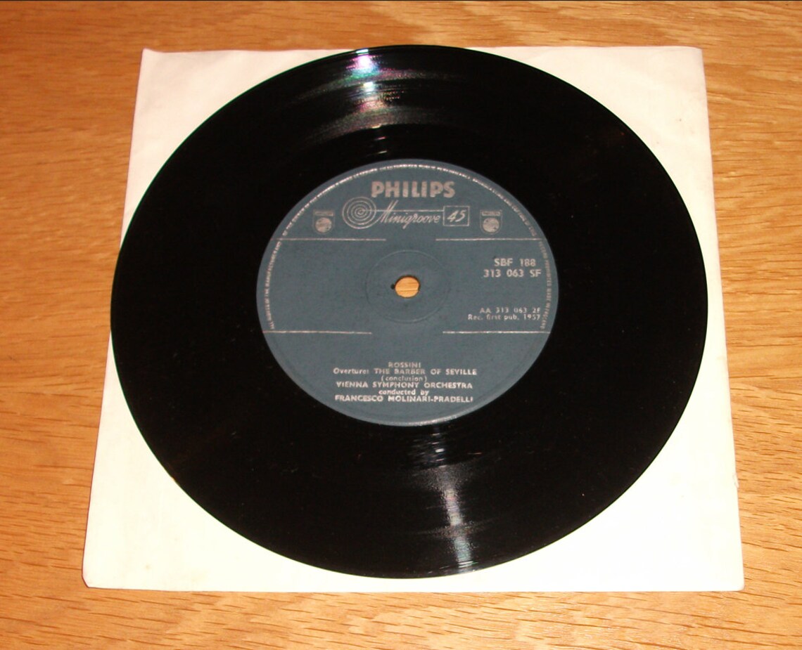 Musical Gems vinyl 45rpm issue, Barber of Seville : Overture, Rossini, SBF 188, foto 3 di 5
