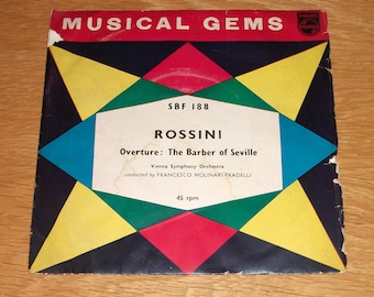 Musical Gems vinyl 45rpm issue, Barber of Seville : Overture, Rossini, SBF 188