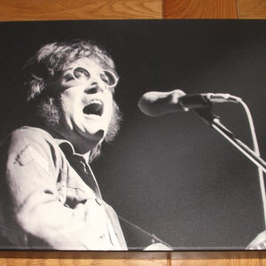 John Lennon wall art print, early seventies, plastic ono band, great condition, rare in this format