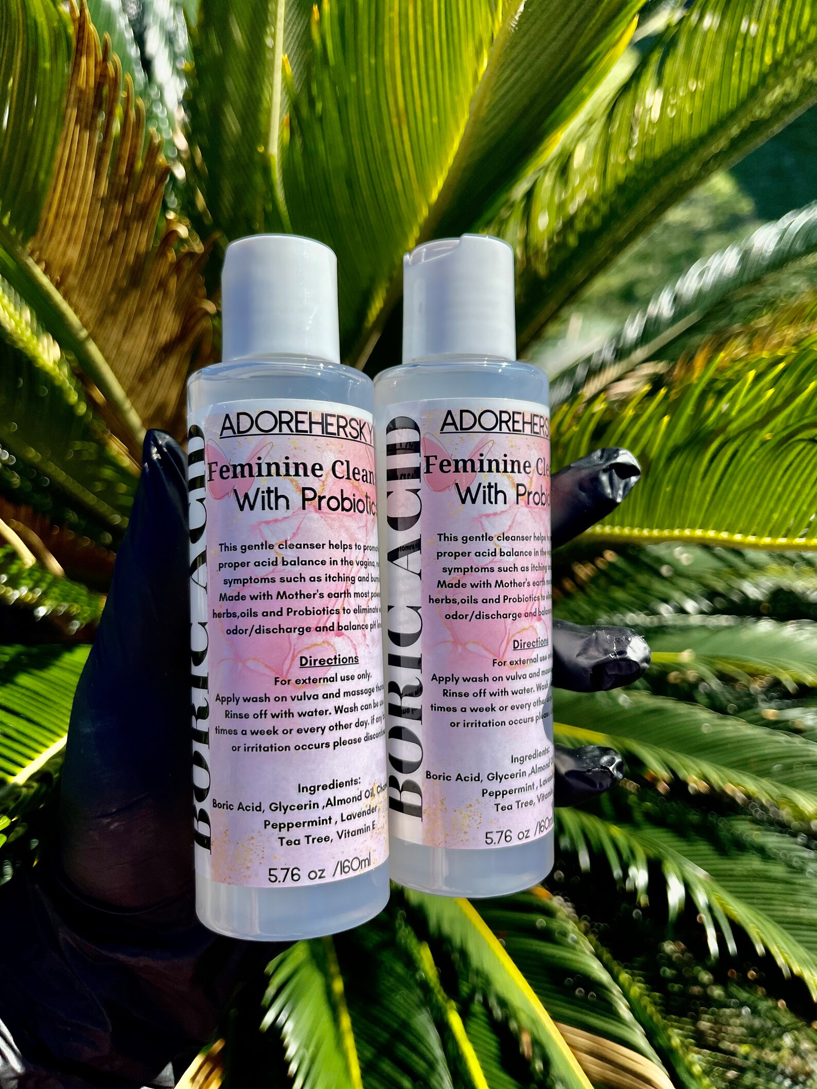 Boric Acid Feminine Cleanser, Eliminate Yeast Infections, Itchiness