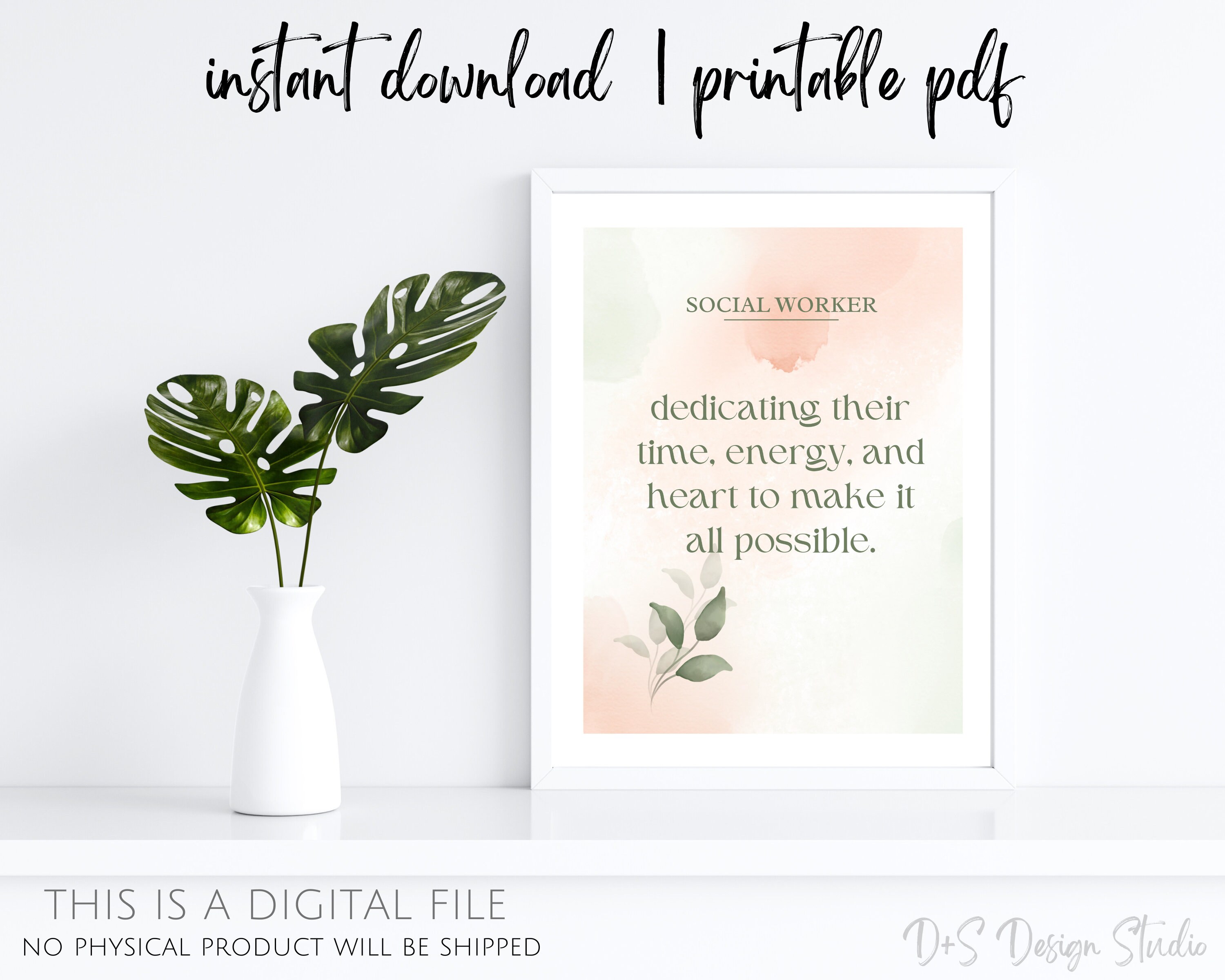 Social Work Poster, Social Worker Definition Print, Social Work Office ...