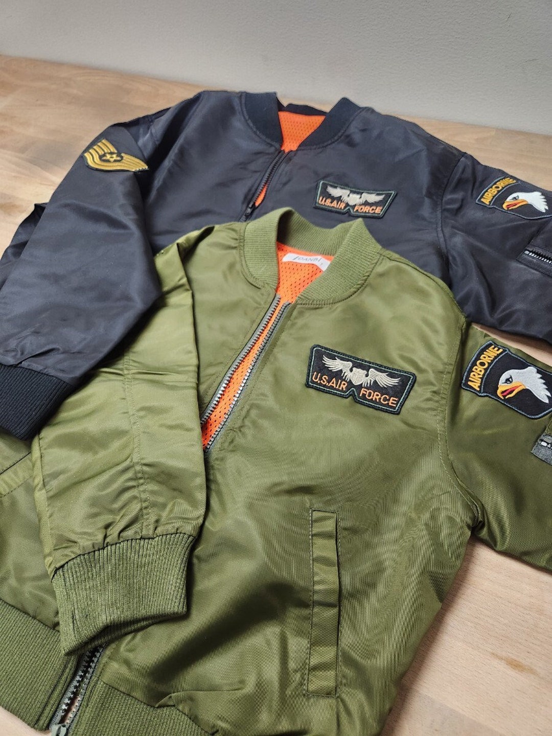 Kids Bomber Jacket US Air Force Jacket for Kids Top Gun Jacket for Kids