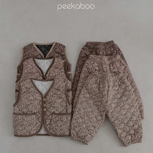Baby Weste und Hosen Set: Winter Outfit